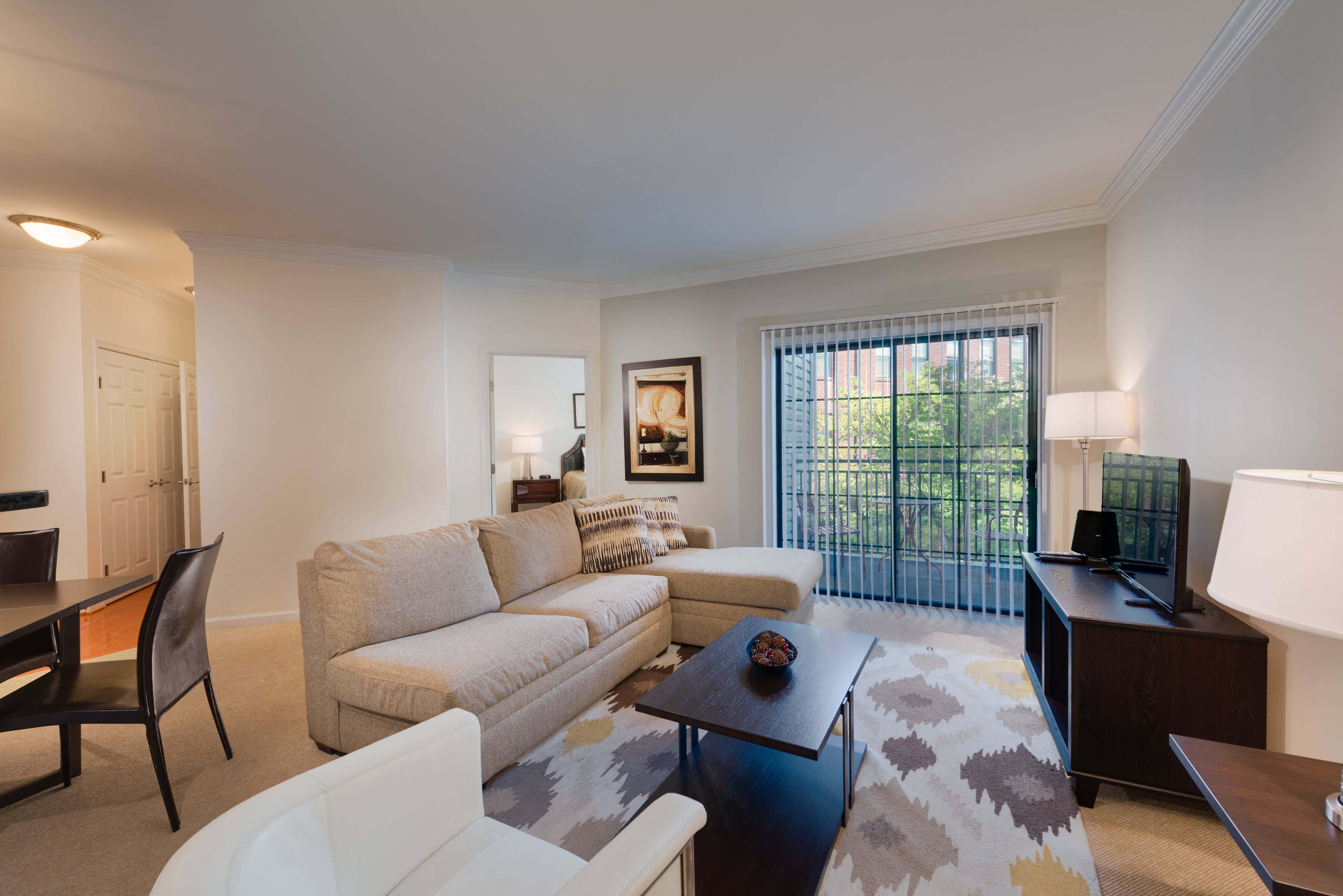 Private balcony and patio off living area for outdoor space